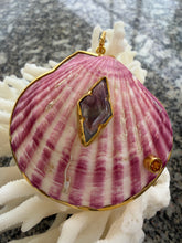 St. James Scallop Pendant with Fluorite