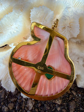 St. James Scallop Pendant with Green Garnet