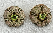 Sea Urchin Earrings with Peridot