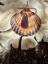 St. James Scallop Pendant with Blue Agate