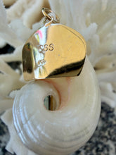 14-karat Delphinula Lorelei Charm with Aquamarine
