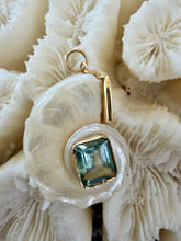 14-karat Delphinula Lorelei Charm with Aquamarine
