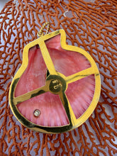 St. James Orange Scallop Pendant with Emerald