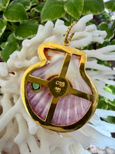 St. James Scallop Pendant with Fun Pink Tourmaline Lips
