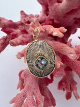 14-karat Gold Limpet Shell Lorelei Charm with Aquamarine