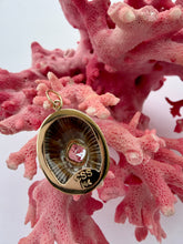 14-karat Gold Limpet Shell Lorelei Charm with Aquamarine