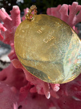 Limpet Shell Pendant with Moonstone "Man on the Moon"