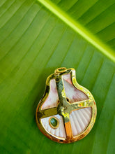 St. James Scallop Pendant with Amethyst & Aquamarine