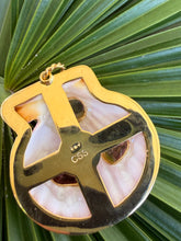 St. James Scallop Pendant with Tourmaline Cabochons