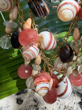 CSS Shell & Stone Charm Necklace