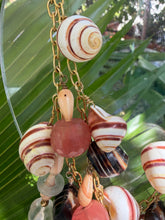 CSS Shell & Stone Charm Necklace