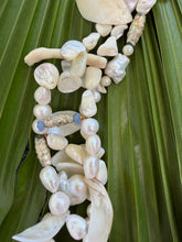 Long Shell and Pearl Lei Necklace