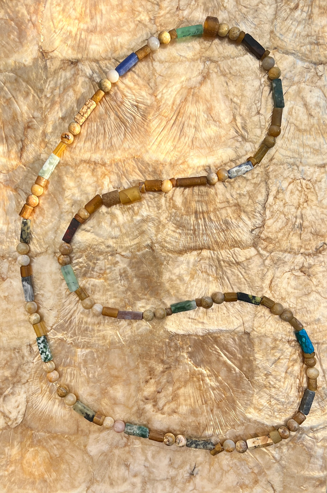 Beaded Assorted Agate Necklace