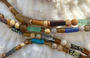 Beaded Assorted Agate Necklace