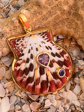 St. James Scallop Pendant with Pink Tourmaline