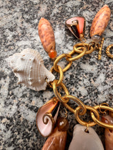 Seashell Charm Bracelet with Agate Beads