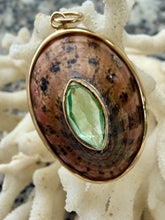 14-karat Gold Limpet Lorelei Charm with Paraiba Tourmaline