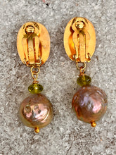 Spondilius & Rosebud Pearl Earrings