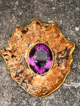 Large Limpet Brooch with deep Purple Amethyst