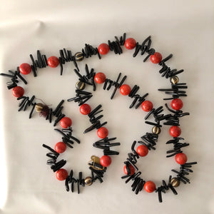 Black Japanese Coral Necklace