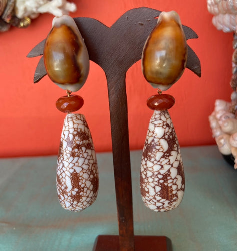 Amazonite Conus Earrings