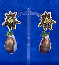 Pair of Rare Limpet and Cowrie Dangle Earrings