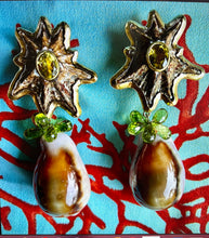 Pair of Rare Limpet and Cowrie Dangle Earrings