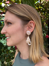 14kt. Wentletrap and Scallop Shell Drop Earrings